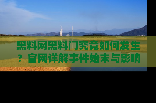 黑料网黑料门究竟如何发生？官网详解事件始末与影响