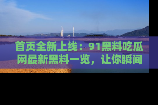 首页全新上线：91黑料吃瓜网最新黑料一览，让你瞬间掌握