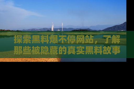探索黑料爆不停网站，了解那些被隐藏的真实黑料故事
