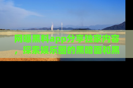 网曝黑料app分享独家内容,探索娱乐圈的黑暗面和黑料