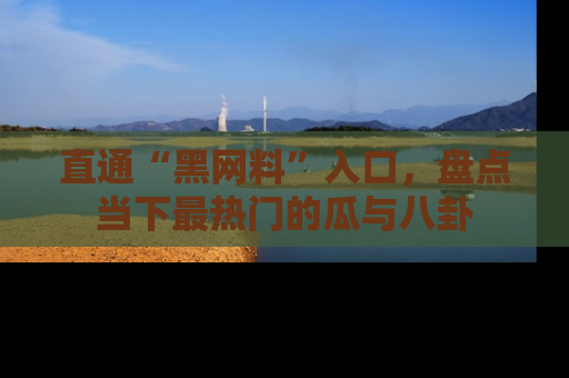 直通“黑网料”入口，盘点当下最热门的瓜与八卦